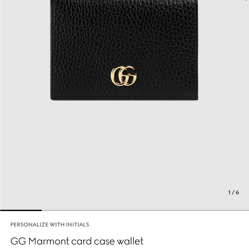 Gucci Black Leather Card Holder